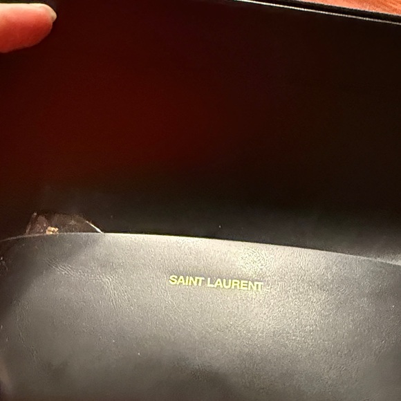 Yves Saint Laurent Heart Sunglasses with Gold Tint - Picture 7 of 7